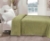 Простынь махровая Green olive Iris Home оливковая, фото