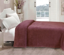 Простынь махровая Renaissance Rose Iris Home темно-розовая