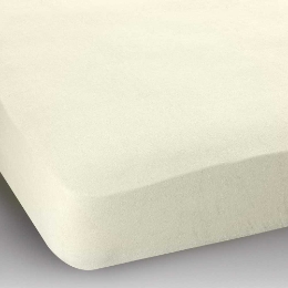 Простынь натяжная махровая Beige Jersey havlu Ютек