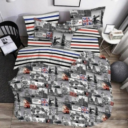 Простынь 17-0538 London street бязь MirSon