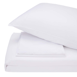 Простынь Lelitt White сатин белый SoundSleep