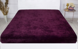 Простынь на резинке Велюр Winter Frost 28-0002 Excalibur Velvet MirSon