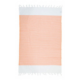 Полотенце Barine Pestemal White Imbat Orange 90х170 см