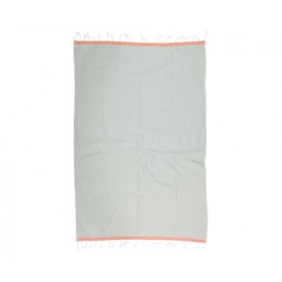 Полотенце Barine Pestemal Basak Light Grey-Orange 95х165 см