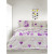 Постельное белье Iris Home Ranforce Sewn Love лиловый, фото