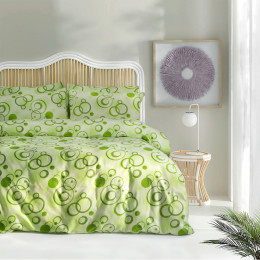 Постельное белье Iris Home Ranforce Pery зеленый