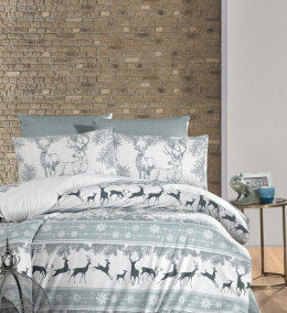 Постельное белье First Choice De Luxe Deer Dark Green