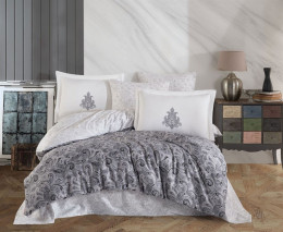 Постельное белье Hobby Exclusive Sateen Mirabel Серый