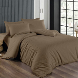 Комплект постельного белья Lighthouse Sateen Stripe Brown