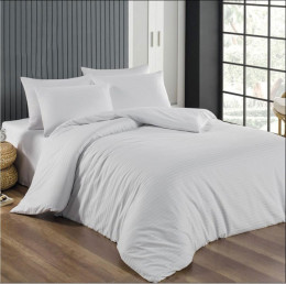 Комплект постельного белья Lighthouse Sateen Stripe White