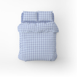 Постельное бельё Home Line Клетка голубой