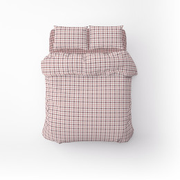 Постельное бельё Home Line Клетка серо-розовый