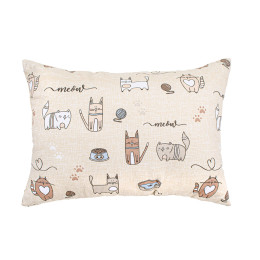 Подушка Home Line Кот на кухне Песочная