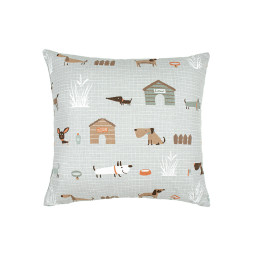 Подушка Home Line Кот на кухне Серая