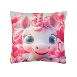 Подушка Home Line Единорог в цветах