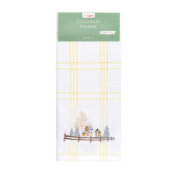Полотенце кухонное Home Line Желтая клетка 45x70 см