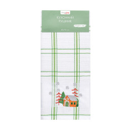 Полотенце кухонное Home Line Зелёная клетка 45x70 см